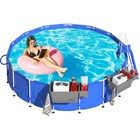 2x Poolside Storage Basket Above Ground Pool Accessories With Cup Holder   Hooks
