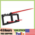 49  Hay Bale Spear Skid Steer   Tractor Attachment W 2  17 5  Stabilizer Spears