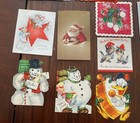 Vintage 40s 50s 60s Lot 21 Christmas Birthday  Other Holiday Greeting Cards Used