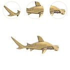 Brass Hammerhead Shark Sculpture Shark Sculpture Desk Statue Decoration Gift