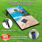 Cornhole Board Set 4x2 Regulation Size Bags 8 Bean Bags Outdoor Game