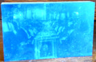 Letterpress Printing Block Stamp People C 1900 Gathering Meal Wood Metal Funeral