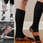 6 12pairs Copper Compression Socks 20-30mmhg Graduated Support Men s Women s Xxl
