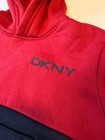 Dkny Baby Boys 12m 2pc Hoodie Jogger Pants Set Red Navy Gray Colorblock