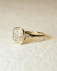 Igi 2 5ct Cushion F vs1    lab Grown Diamond 14k Yellow Gold Women Engagement Ring