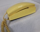 Vintage 1970s Yellow Rotary Dial Wall Mount Corded Telephone Phone Retro Decor
