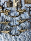 Antique   Vtg Lot Of    fixings    Knobs Hinges Locks Hooks Screws   More 