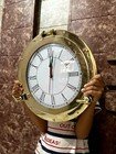 Antique Style Marine Brass Ship Porthole Nautical Wall Clock Home Decorative 9 