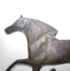 Vintage Antique Copper Weathervane Running Horse Topper Barn Find 30 Inches Wide
