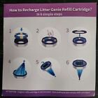 Wellap Cat Litter Disposal System Refills 7 Layer Bags Genie Compatible 5 Pack