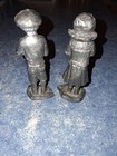 Ricker 1987 Boy girl Collectible Pewter Figurines In Mint Condition  4 tall 