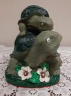 Vtg Resin Tortoise turtle Statue Garden Sculpture Figurine 7 5 