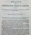 1858 Native American Martial Law Washington State Gov  Isaac Stevens Yakima War