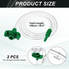2 Pcs Air Tube Glue Adhesive Dispenser 10cc Syringes Connector Adapter