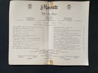 Vintage La Maisonnette French Restaurant Dinner Menu     San Francisco 