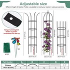 6 6   Metal Obelisk Garden Trellis Tall Sturdy Plant Support For Climbing Vines
