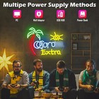 Palm Tree Beer Neon Signs Dimmable Coro Ex Bar Neon Light Sign For Home Bar Man