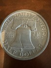 Vintage Oversized 3  Coin 1963 Franklin Half Dollar Liberty Bell Novelty