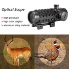 Tactical Green Red Dot Cross Sight Scope 3x28 Optics Riflescope Fit 11 20mm Rail