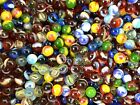 Set Of 100 - Glass Peewee Marbles - 12mm - Assorted Colors