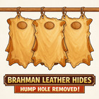 Cognac Brown Saddle Leather Hide Upholstery Half Cowhide 25 Square Feet