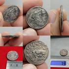 Rare Unique Old  Roman Republican Silver Denarius Coin