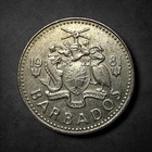 1981   2004          Barbados 25 Cents Set  5 Coins   Free Shipping 