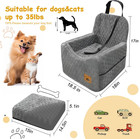 Dog Car Seat For Small medium Dogs  Memory Foam Dog Booster Seat  Travel Safety