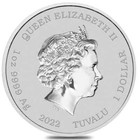 2022 Tuvalu  1 The Simpsons Season s Greetings 1oz Silver  9999