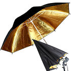 43  Photo Umbrella Gold black Studio Flash Light Reflective Photograph Umbrella