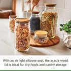 Jar Wooden Storage Lids 5-pack Wide Brown Brown Wide Mouth Jar Lid Kitchen