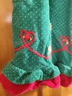 Holiday Corduroy Jumper Dress Green Red Gingerbread Baby Girl 24 Month Rare Too 