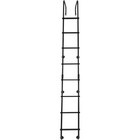 Universal Aluminum Exterior Rear Rv Ladder Lightweight Black 250 Lb Capacity