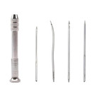 4pc Repair Sewing Needles Kit Curved Canvas Leather Upholstery Heavy Duty