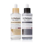 Dr melaxin Peel Shot Glow Exfoliant Rice Ampoule 80ml  white   Black Rice  2pc