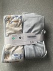 New Carters Baby Bath Towel Hooded And Second Towel Blue Dog Theme