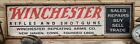 Rustic Style Winchester Gun Hunting Wooden Sign Man Cave Framed - 10 x36 