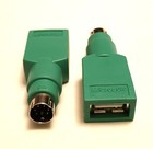 New - Lot Of 2 - Microsoft Ps2 Ps 2 6 Pin Male To Usb Female Adapter