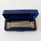 Vintage M  Hohner Blues Harp Harmonica Germany W  Blue Case