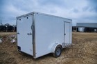 New 2027 6 X 12 V-nosed Enclosed Cargo Motorcycle Trailer W ramp   Side Doors