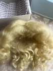 Global Dolls Mohair Doll Wig Size 5 6 Jenny Blonde Long Curls   Bangs  New