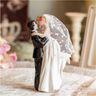 Modern Wedding Cake Toppers Bride And Groom Handmade Figurine For Decoration    