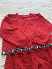 Vintage Hartstrings Girls Red Sweatshirt   Pants Set Size 5 6 Made In Usa Retro