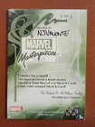 Captain Marvel 2018 Marvel Masterpiece Sketch Card By Nj Valente Ms