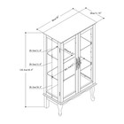 Curio Cabinet Lighted Curio Diapaly Cabinet W adjustable Shelves   Glass Doors