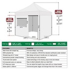 Ez Pop Up Canopy 10 X 10  Water Resistant Tent 4 Side Walls   Weight Bags