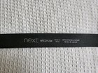 Next Women   s Black Dress Belt Solid Classic Silver Buckle Adjustable Size M