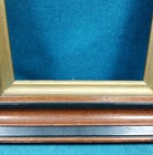 Antique Deep Wood Frame Brown Black Gold Borders Walnut 13x15 Fits 9 5x8