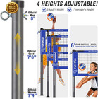 20ft   32ft Portable Outdoor Volleyball Net Set For Backyard Beach Grass With He