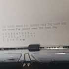 Vintage Alder Typewriter J4 W case  Brushes   Manual  Clean Condition